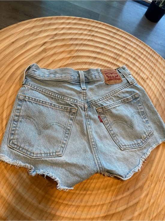 Levi's Pants - Levi's Light Blue Denim Cutoff Shorts with Raw Hem